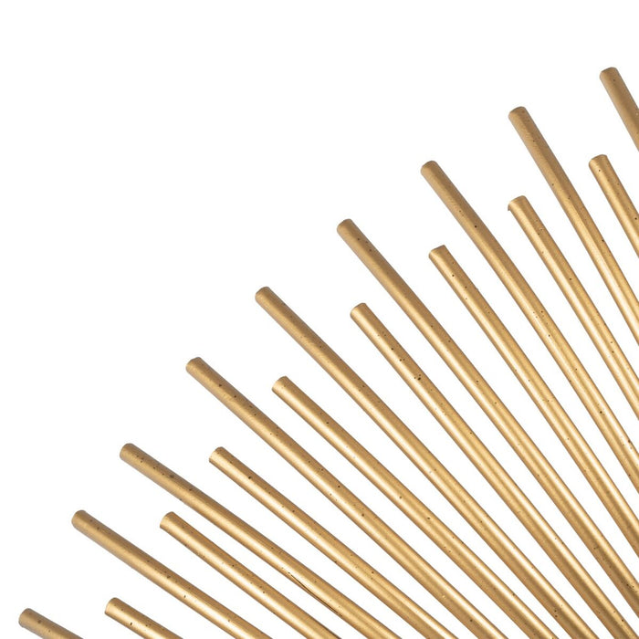 Oglindă de perete Auriu* Metal 80 x 6 x 80 cm