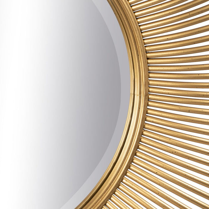 Oglindă de perete Auriu* Metal 80 x 6 x 80 cm