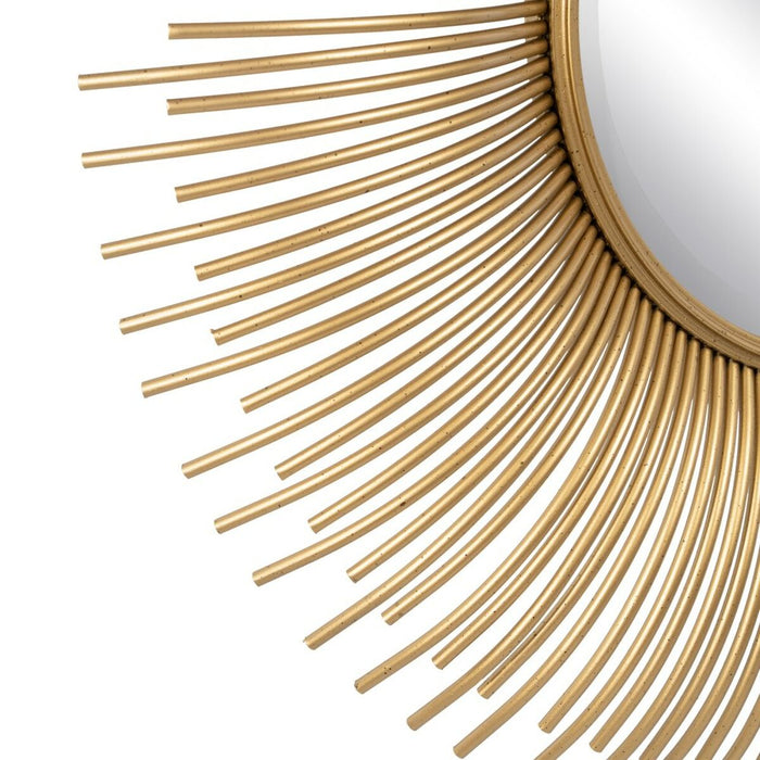 Oglindă de perete Auriu* Metal 80 x 6 x 80 cm