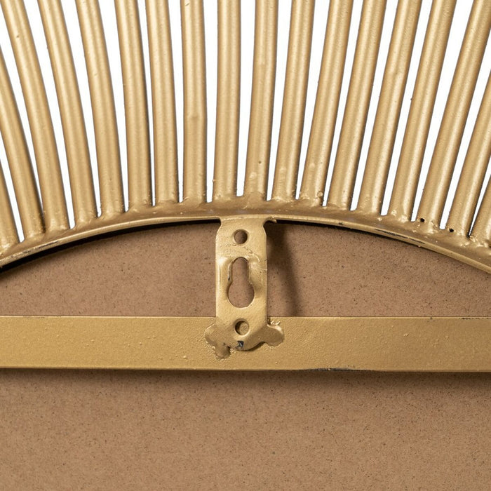 Oglindă de perete Auriu* Metal 80 x 6 x 80 cm