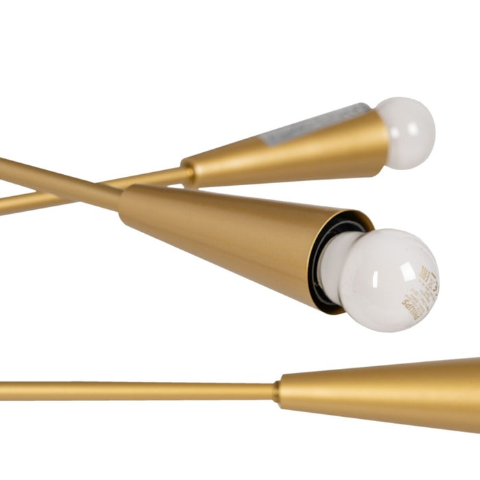 Lustră 80 x 80 x 137,5 cm Auriu* Metal Modern