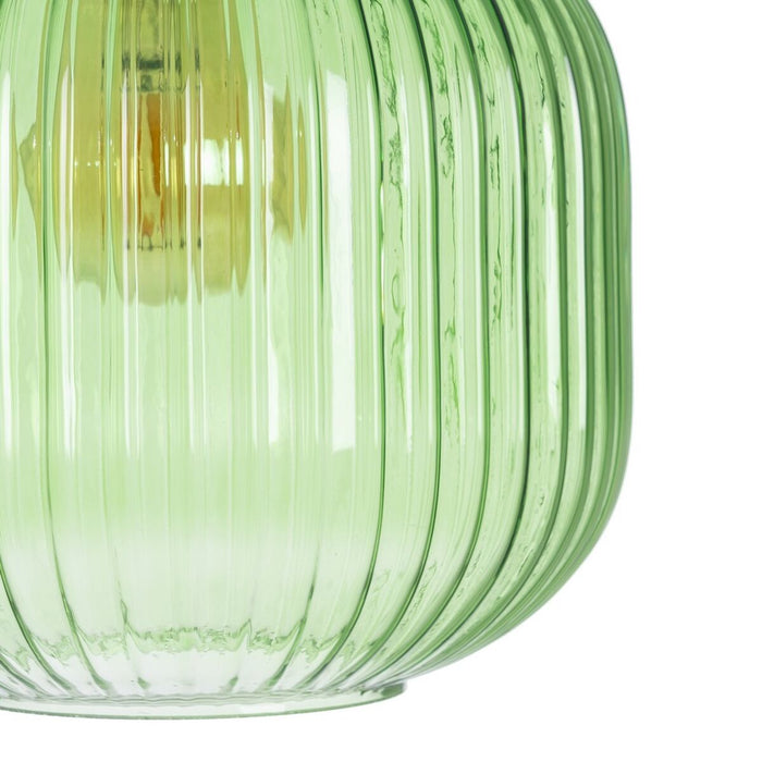 Lustră Geam Metal Verde 20 x 20 x 30 cm