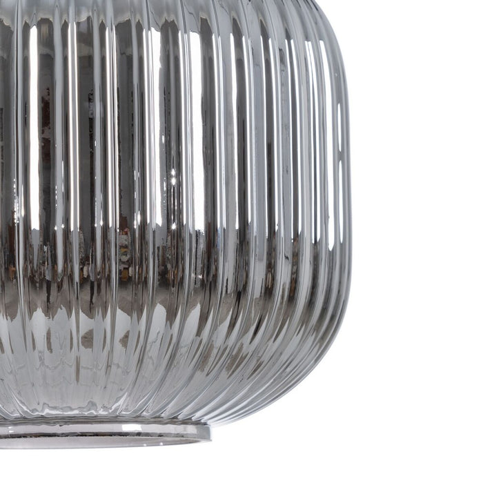 Lustră Geam Gri Auriu* Metal 20 x 20 x 30 cm