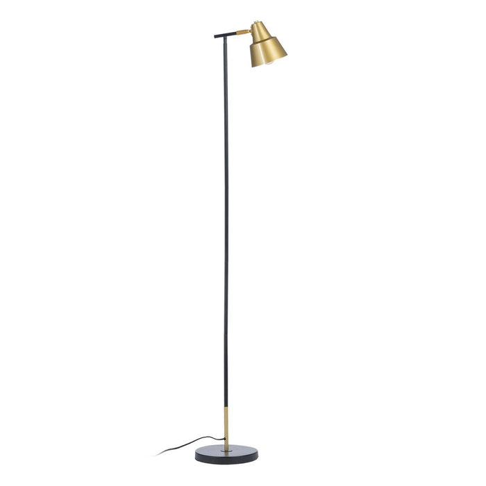 Lampă cu Picior 28 x 28 x 150 cm Negru Auriu* Metal