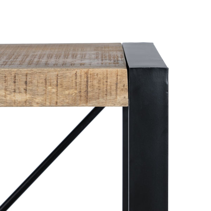 Raft MANGO 90 x 45 x 120 cm Natural Negru Lemn Fier