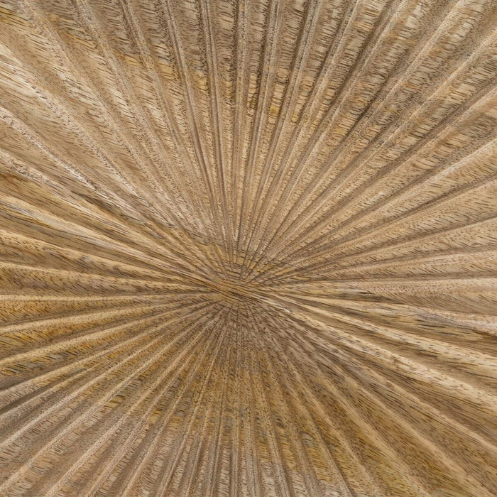 Masa laterală 53 x 53 x 42 cm Natural Negru Metal Lemn