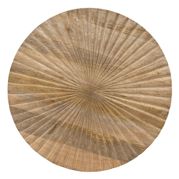 Masa laterală 53 x 53 x 42 cm Natural Negru Metal Lemn