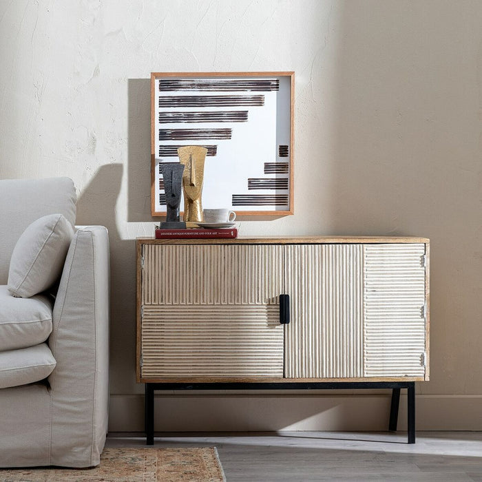 Mobilier pentru Hol 102 x 35,5 x 73 cm Natural Metal Lemn Alb