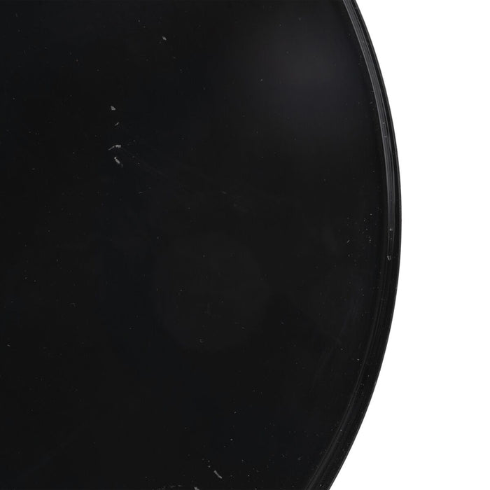 Masa laterală 45 x 45 x 47 cm Geam Negru Metal Chihlimbar