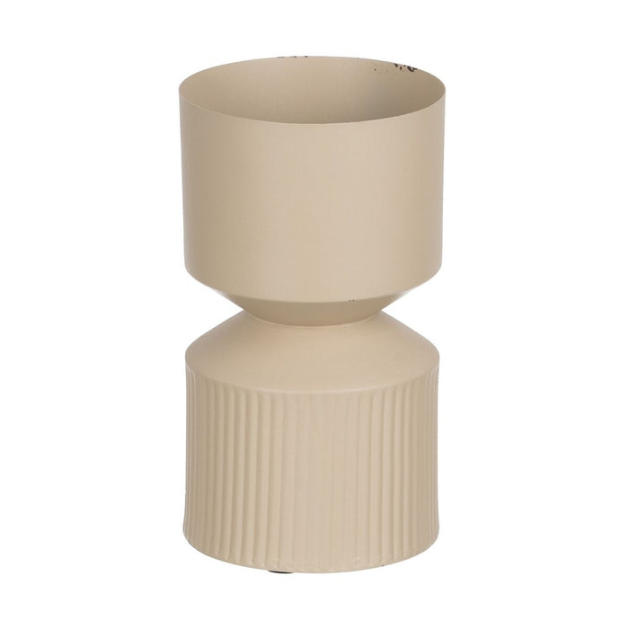 Vază 18 x 18 x 31 cm Crem Fier