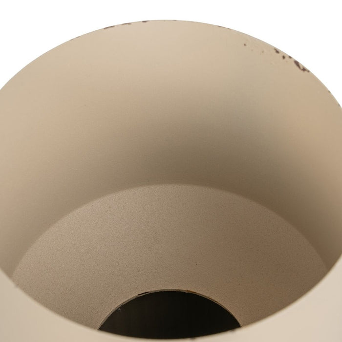 Vază 18 x 18 x 31 cm Crem Fier