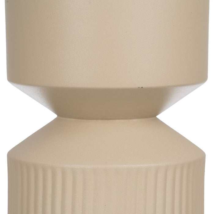 Vază 18 x 18 x 31 cm Crem Fier