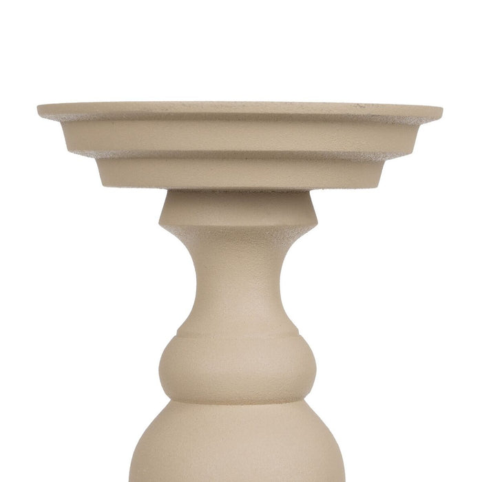 Suport de Lumânări Aluminiu Crem 15 x 15 x 25 cm