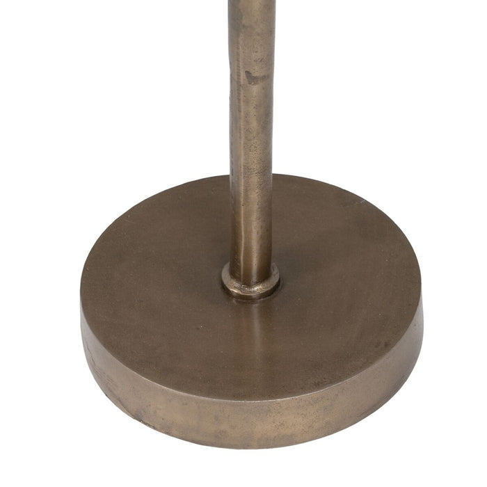 Masa laterală 41 x 31,5 x 49 cm Geam Auriu* Metal