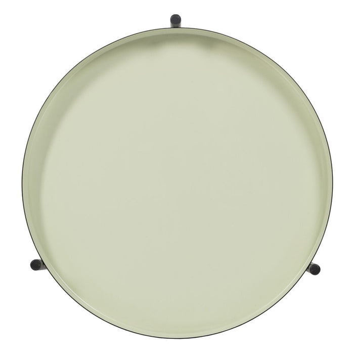 Masa laterală 35,5 x 35,5 x 50,5 cm Negru Verde Fier