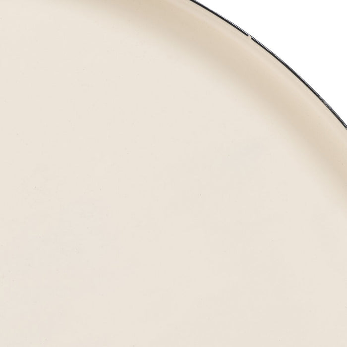 Masa laterală 40,5 x 40,5 x 60,5 cm Negru Crem Fier