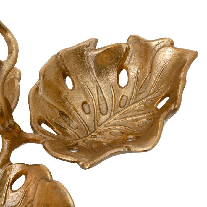 Decorațiune pentru Centrul Mesei 28,5 x 28,5 x 20 cm Auriu* Aluminiu