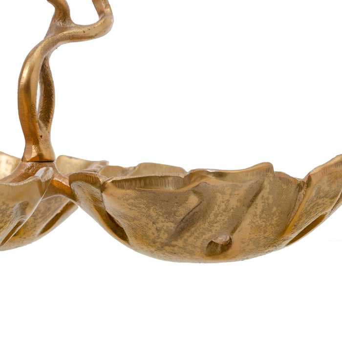 Decorațiune pentru Centrul Mesei 28,5 x 28,5 x 20 cm Auriu* Aluminiu