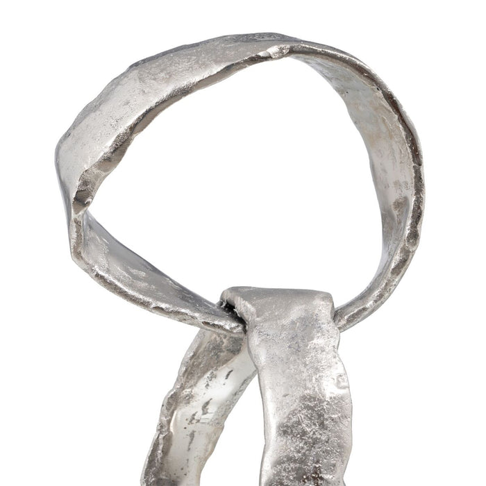 Figură Decorativă 18 x 15 x 47 cm Negru Argintiu