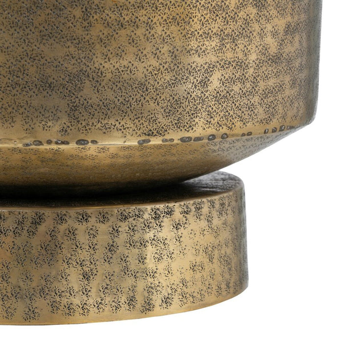 Ghiveci 45 x 45 x 37 cm Auriu* Aluminiu (2 Unități)