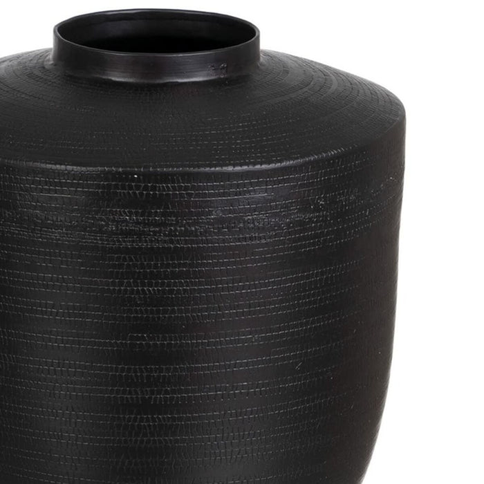 Vază Negru Aluminiu 26,5 x 26,5 x 34,5 cm