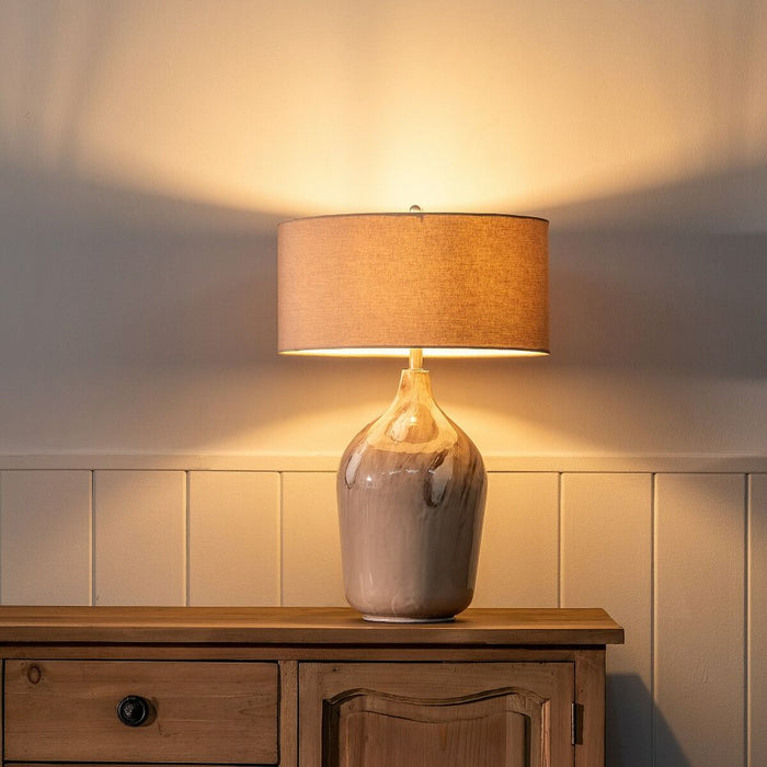 Lampă de masă Bej Fier 40 W 220-240 V 45 x 45 x 66 cm