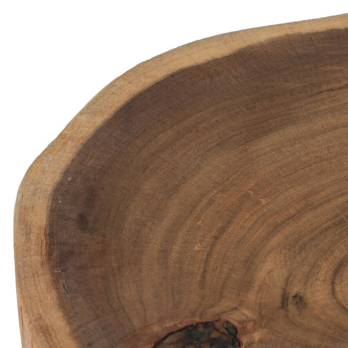 Masa laterală 38 x 35 x 51 cm Natural Negru Lemn Fier