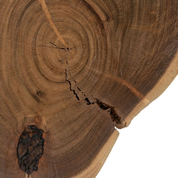 Masa laterală 38 x 35 x 51 cm Natural Negru Lemn Fier