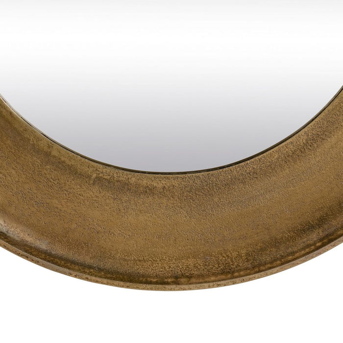 Oglindă de perete 87 x 87 cm Rotund Auriu* Aluminiu