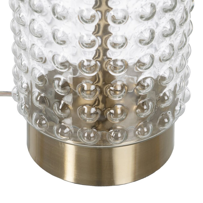 Lampă de masă Alb Auriu* Bumbac Metal Geam Alamă Fier 40 W 220 V 240 V 220-240 V 16 x 16 x 36 cm