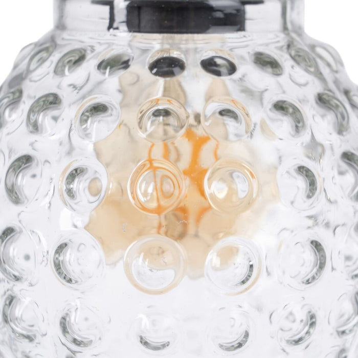 Lustră Geam Metal 16 x 16 x 24 cm