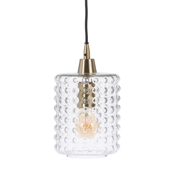 Lustră Geam Metal 16 x 16 x 28 cm