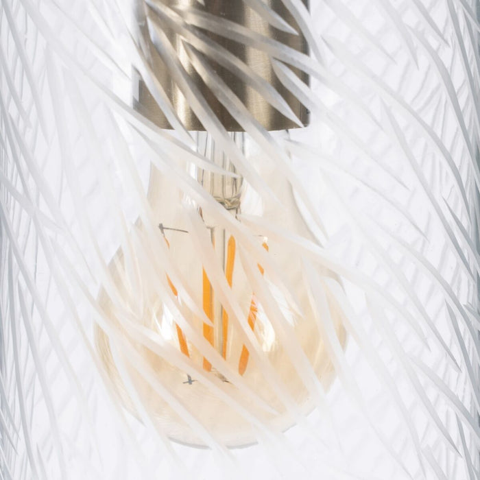 Lustră 12 x 12 x 32 cm Geam Metal