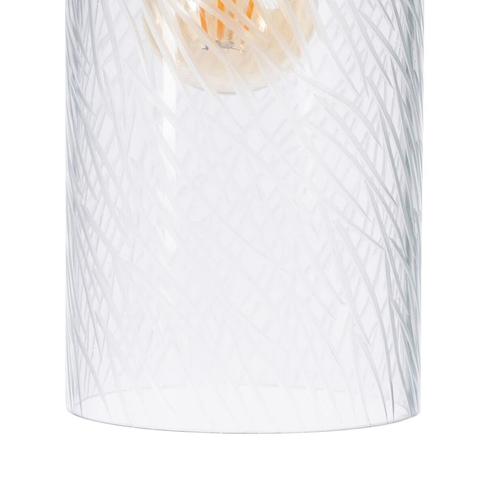 Lustră 12 x 12 x 32 cm Geam Metal