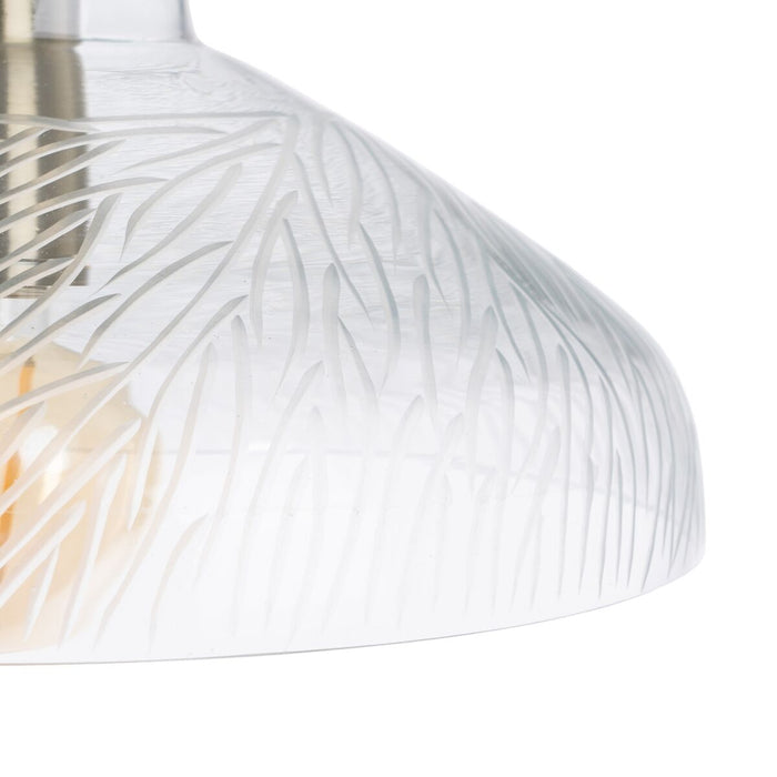 Lustră Geam Metal 29 x 29 x 24 cm