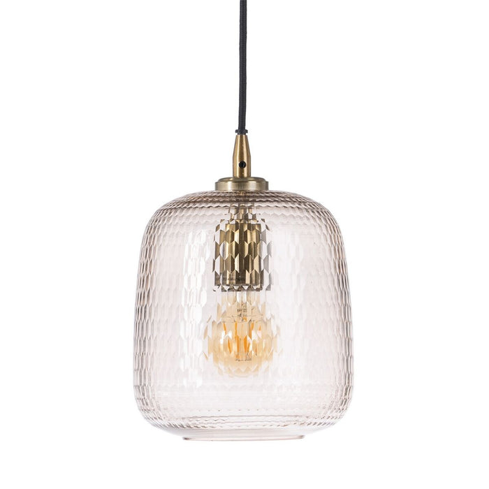 Lustră Geam Metal 18 x 18 x 27 cm