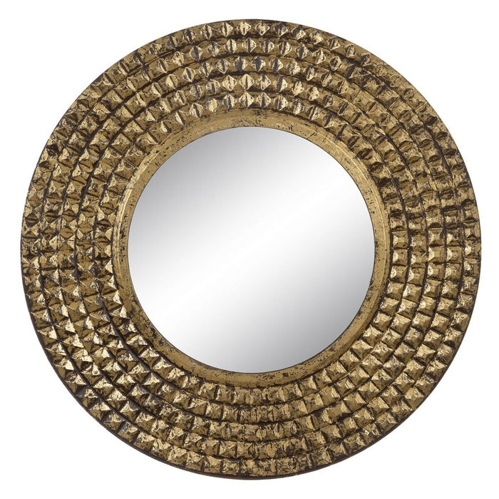 Oglindă de perete 90 x 2,5 x 90 cm Auriu* DMF