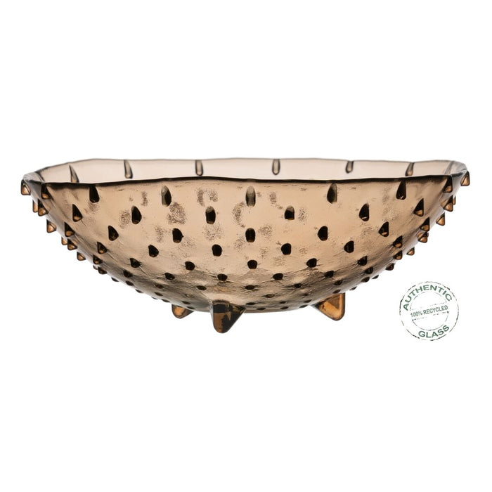 Ornament pentru Masă din Sticlă Reciclată Karamelinė sticlă reciclată 20 x 20 x 7 cm