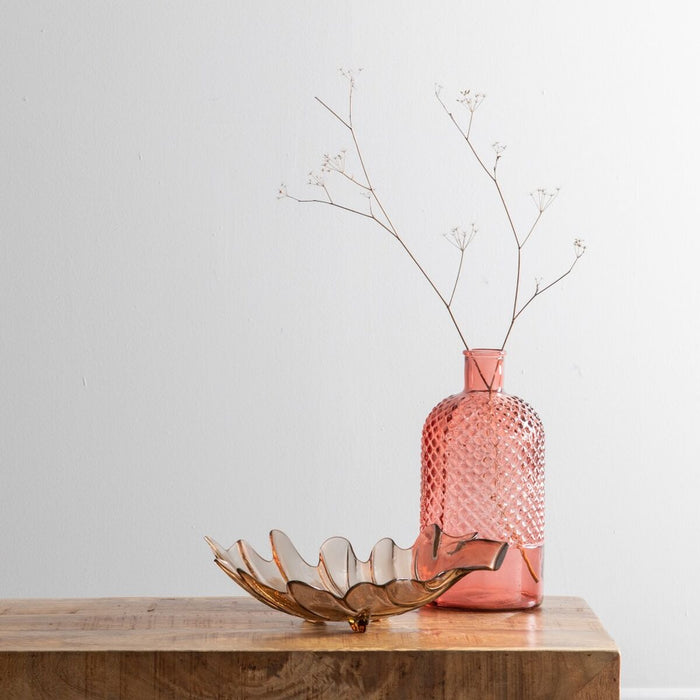 Decorațiune pentru Centrul Mesei 35 x 19,5 x 11 cm sticlă reciclată Karamelinė