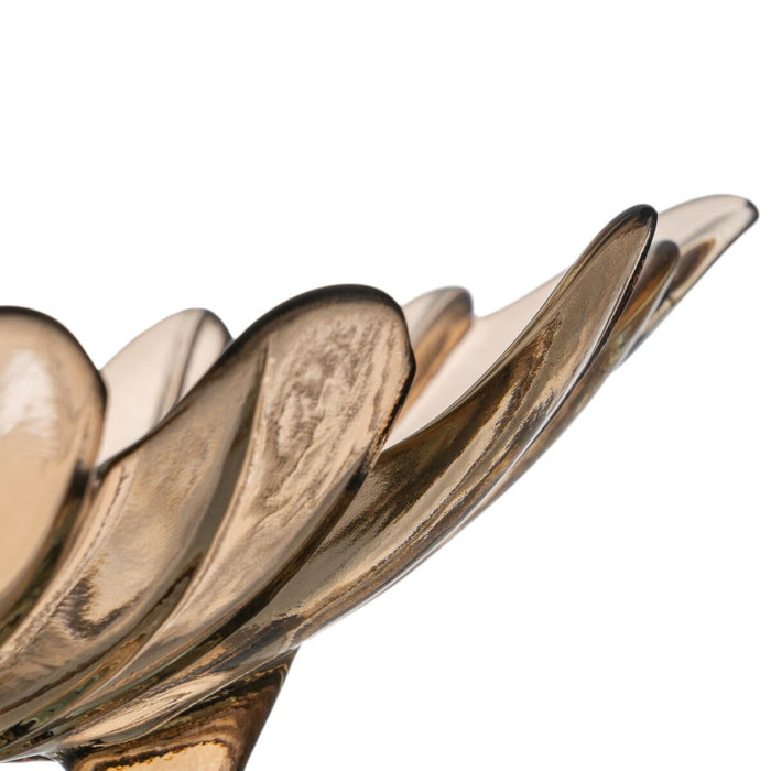 Decorațiune pentru Centrul Mesei 35 x 19,5 x 11 cm sticlă reciclată Karamelinė