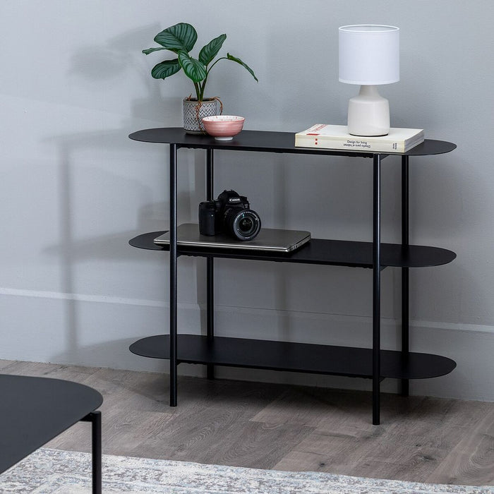 Mobilă TV 90 x 28 x 70,3 cm Negru Oțel