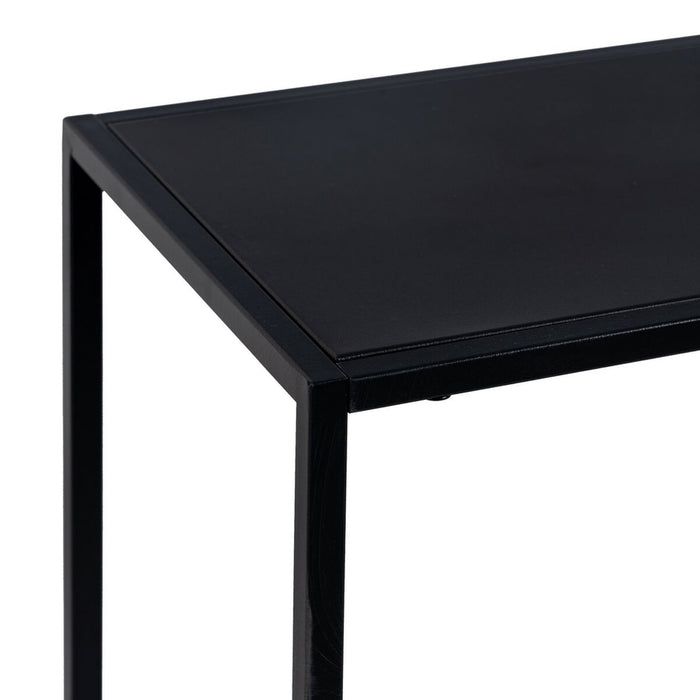 Mobilă TV 120,5 x 30 x 81,3 cm Negru Oțel