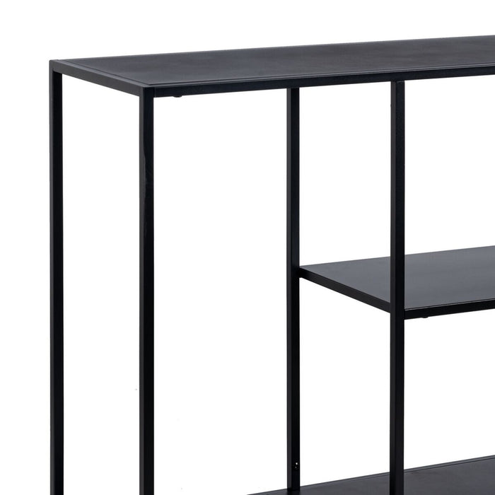 Mobilă TV 120,5 x 30 x 81,3 cm Negru Oțel