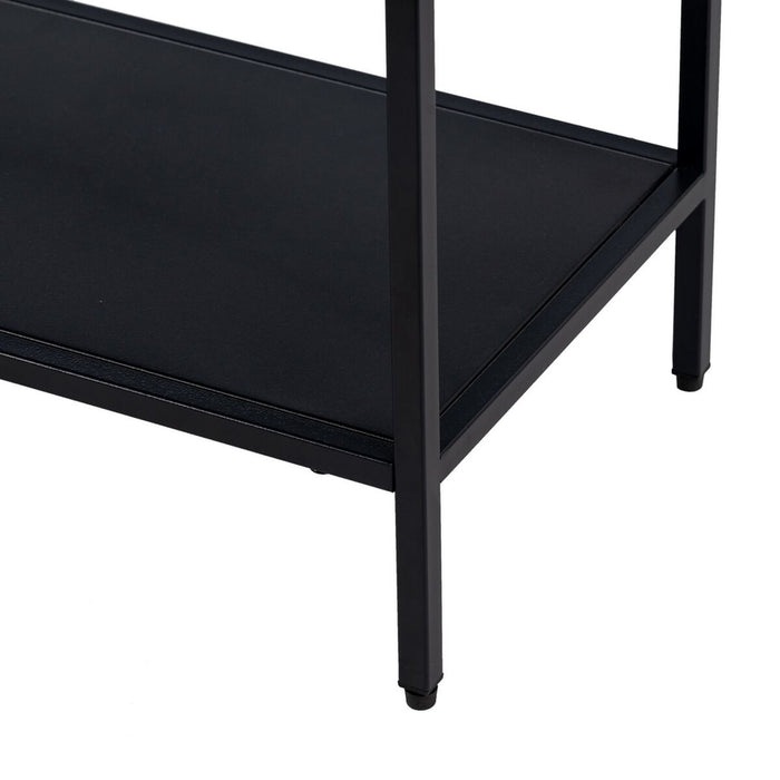 Mobilă TV 120,5 x 30 x 81,3 cm Negru Oțel