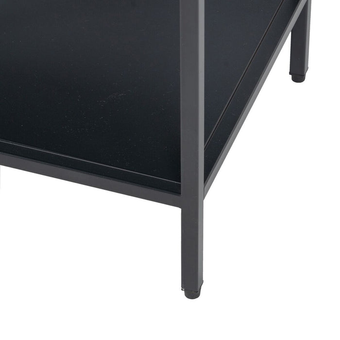 Mobilă TV 120 x 32 x 55 cm Negru Oțel