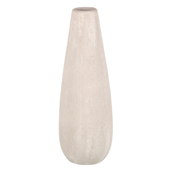 Vază 17 x 17 x 51,5 cm Ceramică Crem