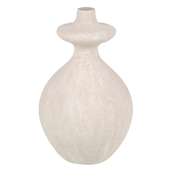 Vază Crem Ceramică Nisip 21 x 21 x 38 cm
