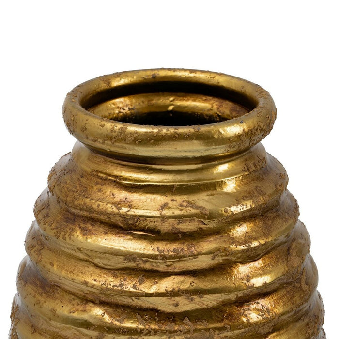 Vază 24 x 24 x 60 cm Ceramică Auriu*