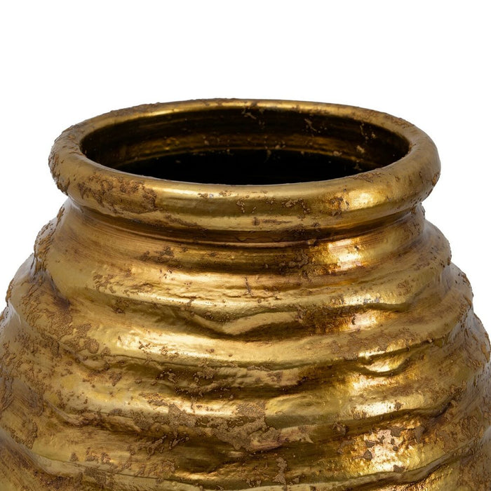 Vază Ceramică Auriu* 35 x 35 x 80 cm