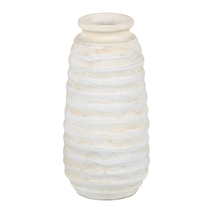 Vază Crem Ceramică 15 x 15 x 30 cm